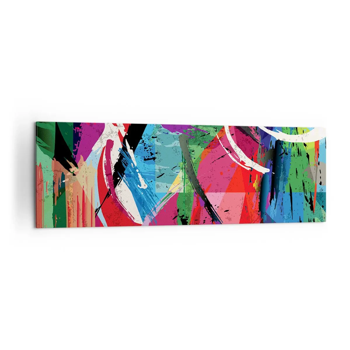 Schilderen op canvas - Snel, levendig en opzwepend - 160x50 cm