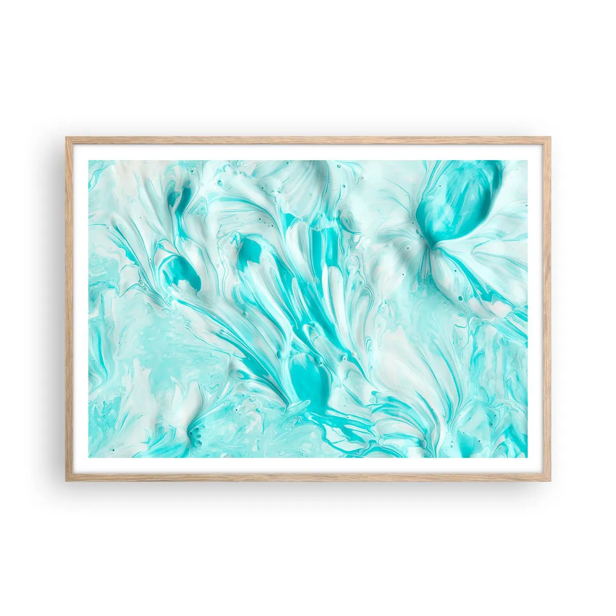 Een poster in een licht eiken lijst - Voor altijd samen - 100x70 cm