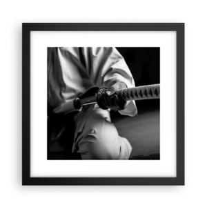 Poster in een zwarte lijst - Ziel van een vechter - 30x30 cm