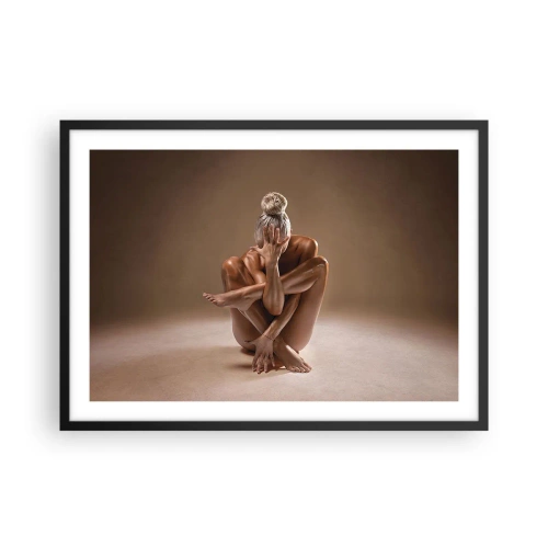 Poster in een zwarte lijst - De eenheid van lichaam en geest - 70x50 cm