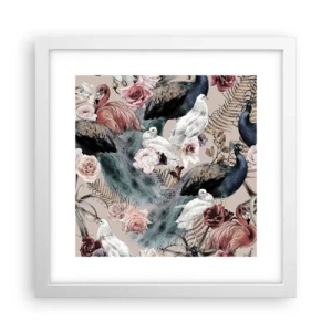 Poster in een witte lijst - In de paleistuin - 30x30 cm