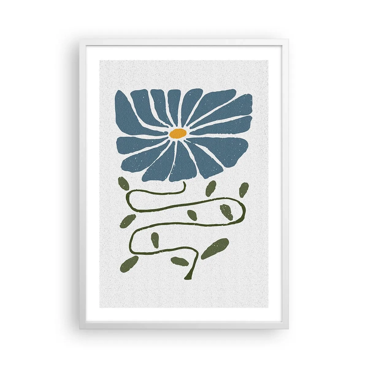 Poster in een witte lijst - Van een tak tot een bloem - 50x70 cm