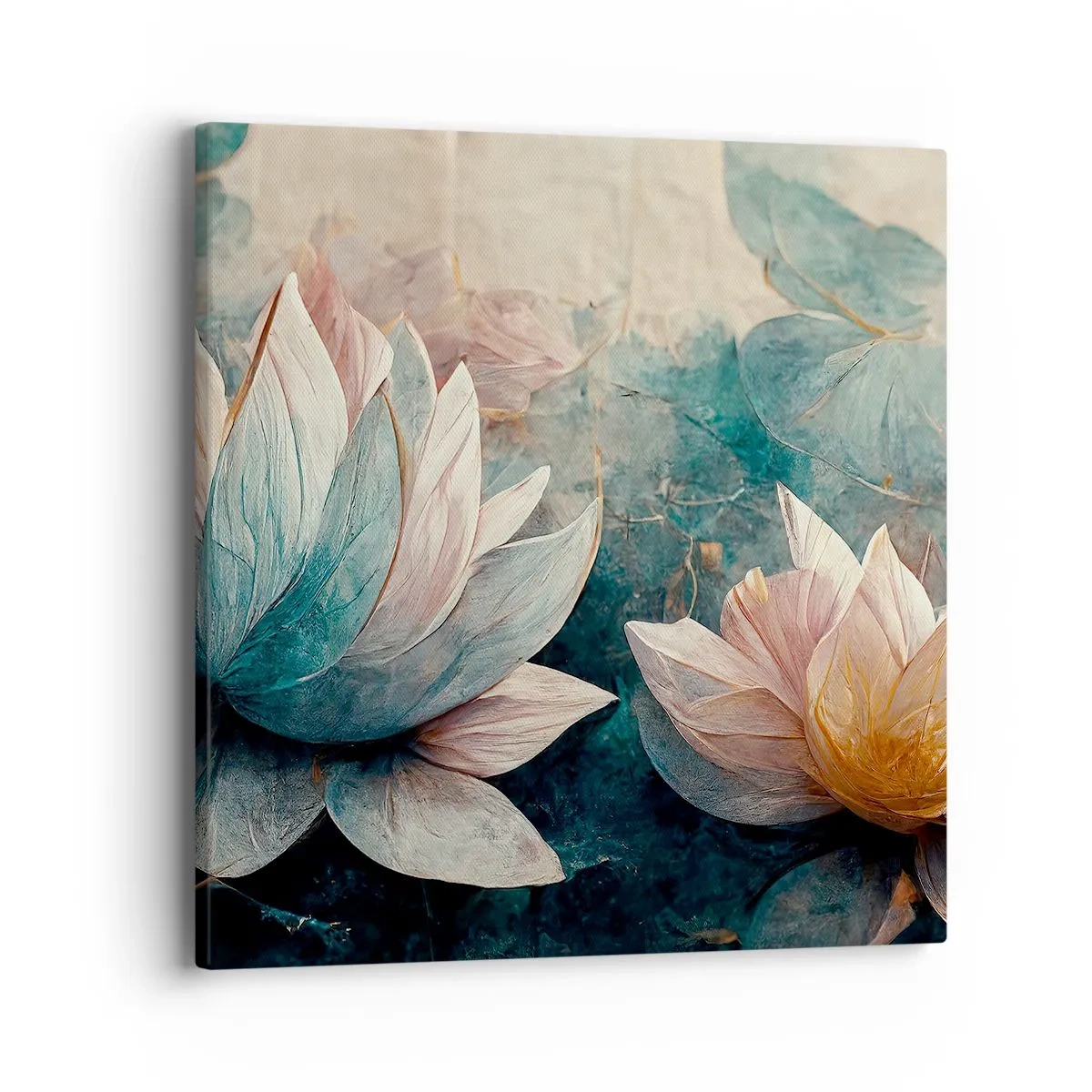 Schilderen op canvas - Sterren van het meer - 40x40 cm