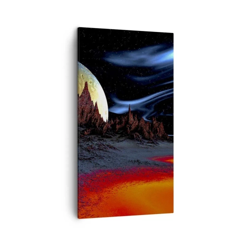 Schilderen op canvas - Onbekende wereld - 45x80 cm