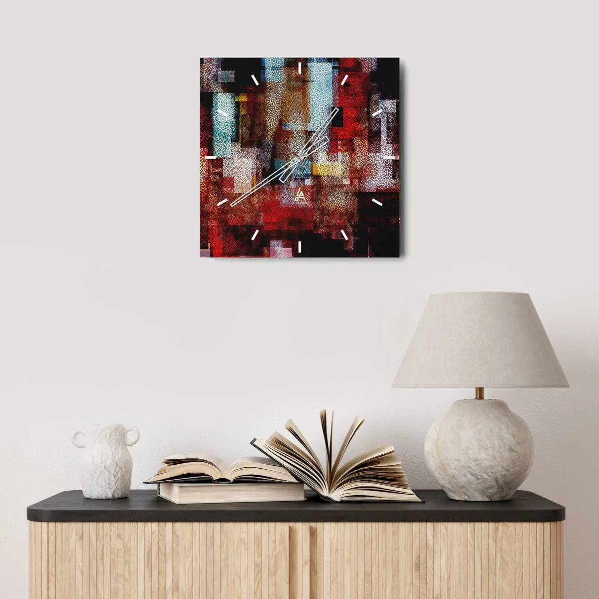 Wandklok - Klok - Het is een allegaartje - 30x30 cm