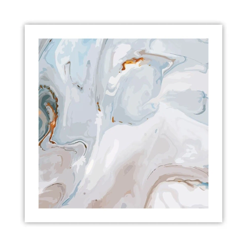 Poster - Het wit is verheven - 50x50 cm