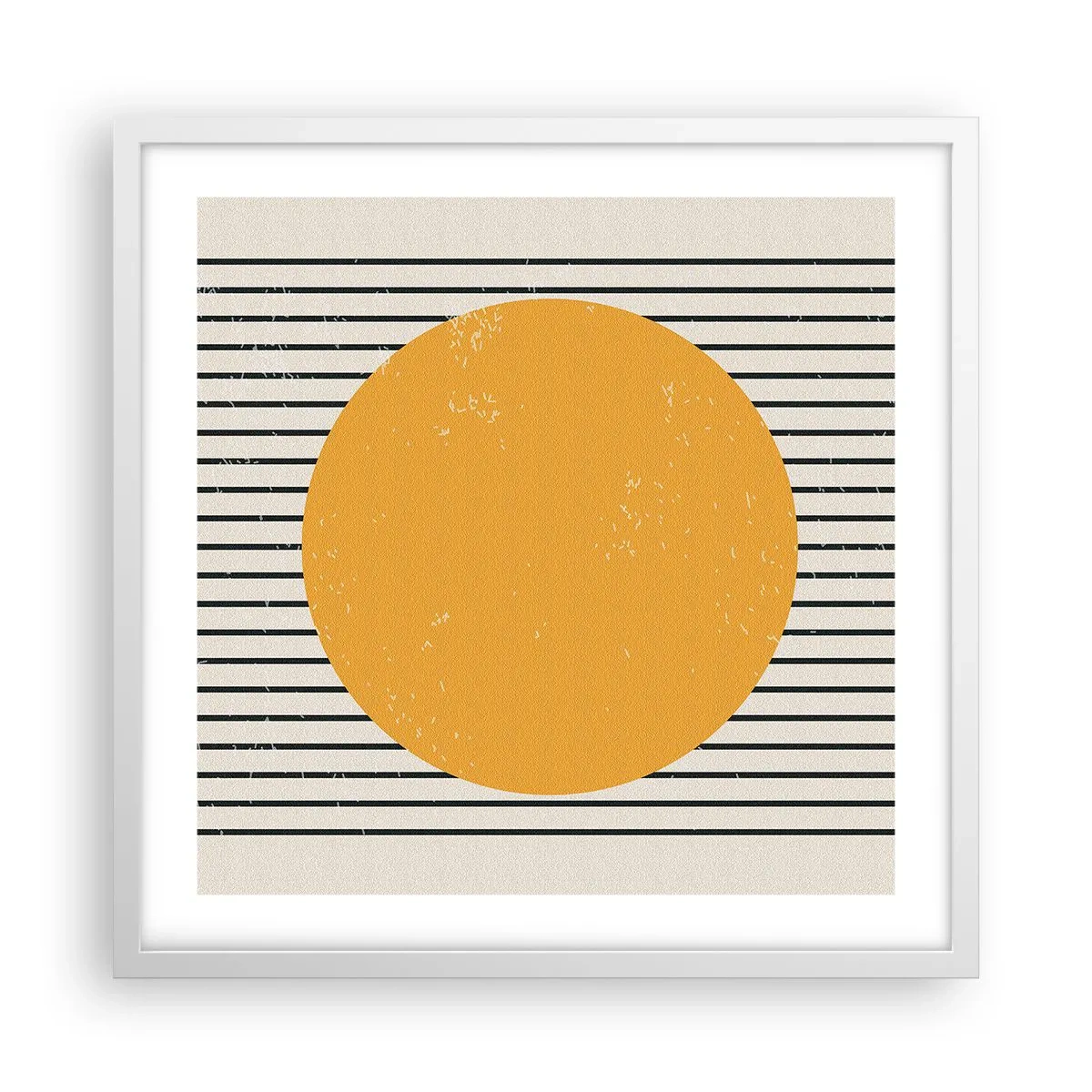 Poster in een witte lijst - De kracht van eenvoud - 50x50 cm