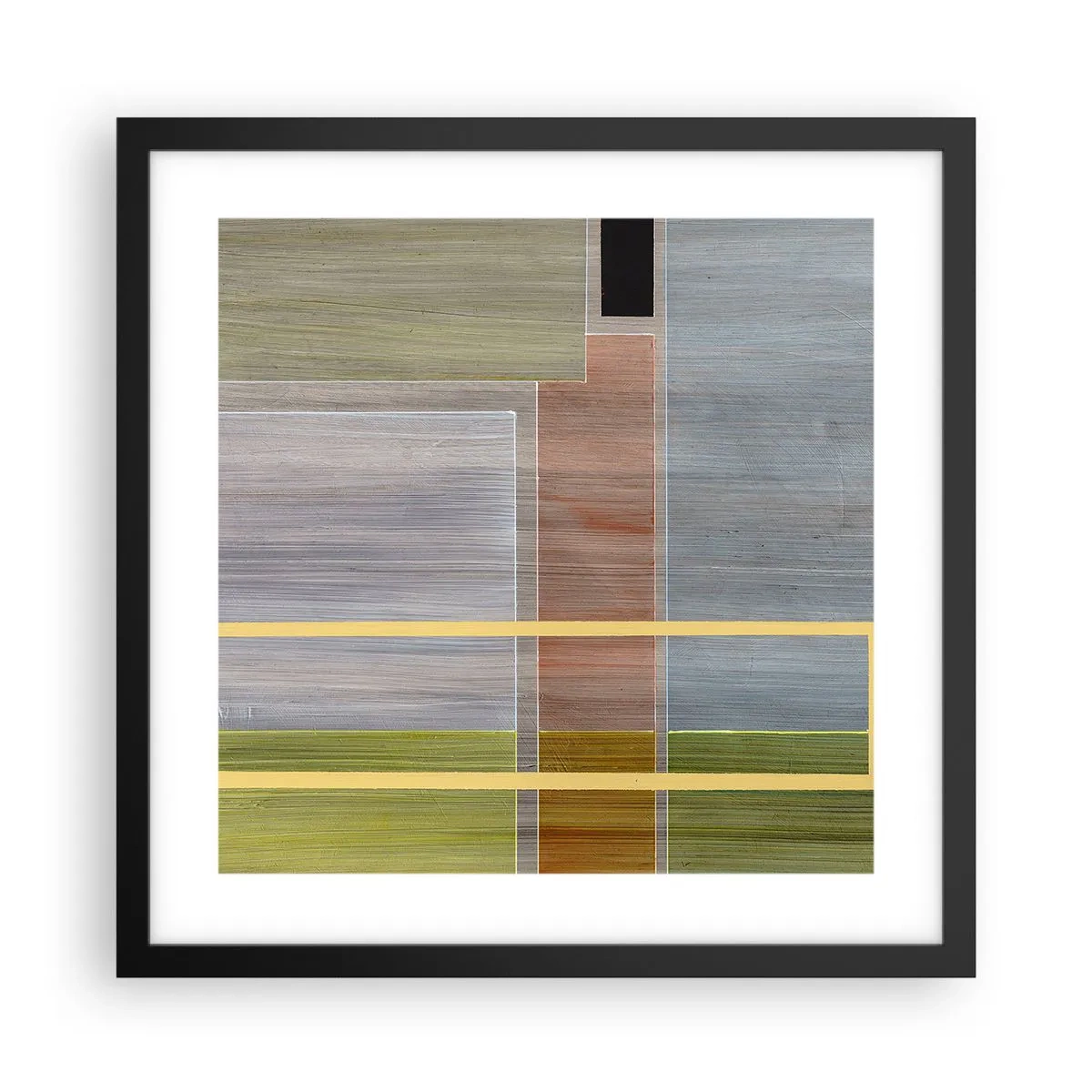 Poster in een zwarte lijst - Eenvoudig en rustig - 40x40 cm