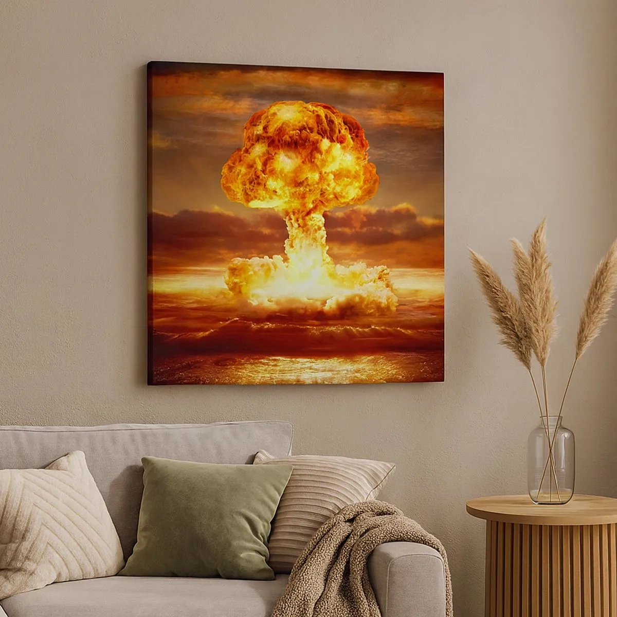 Schilderen op canvas - En het einde zal komen - 30x30 cm