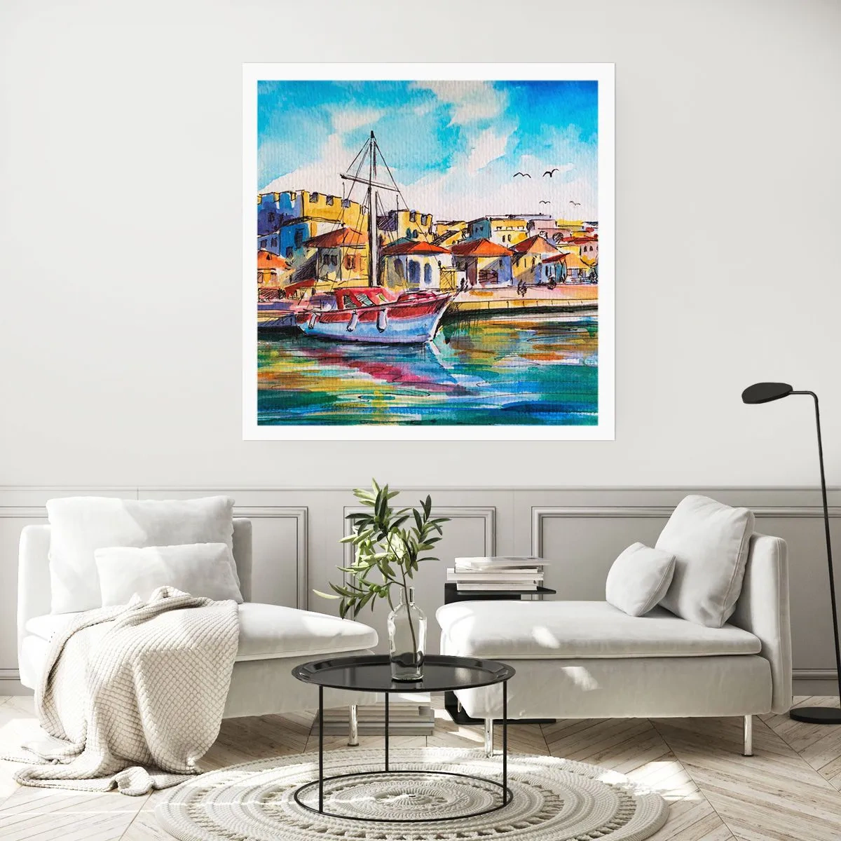 Poster - Regenboogmiddag - 30x30 cm