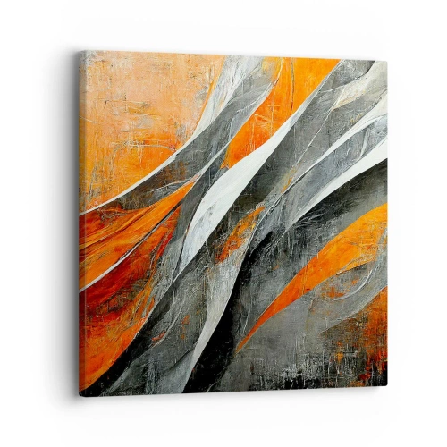 Schilderen op canvas - Hitte en koude - 30x30 cm