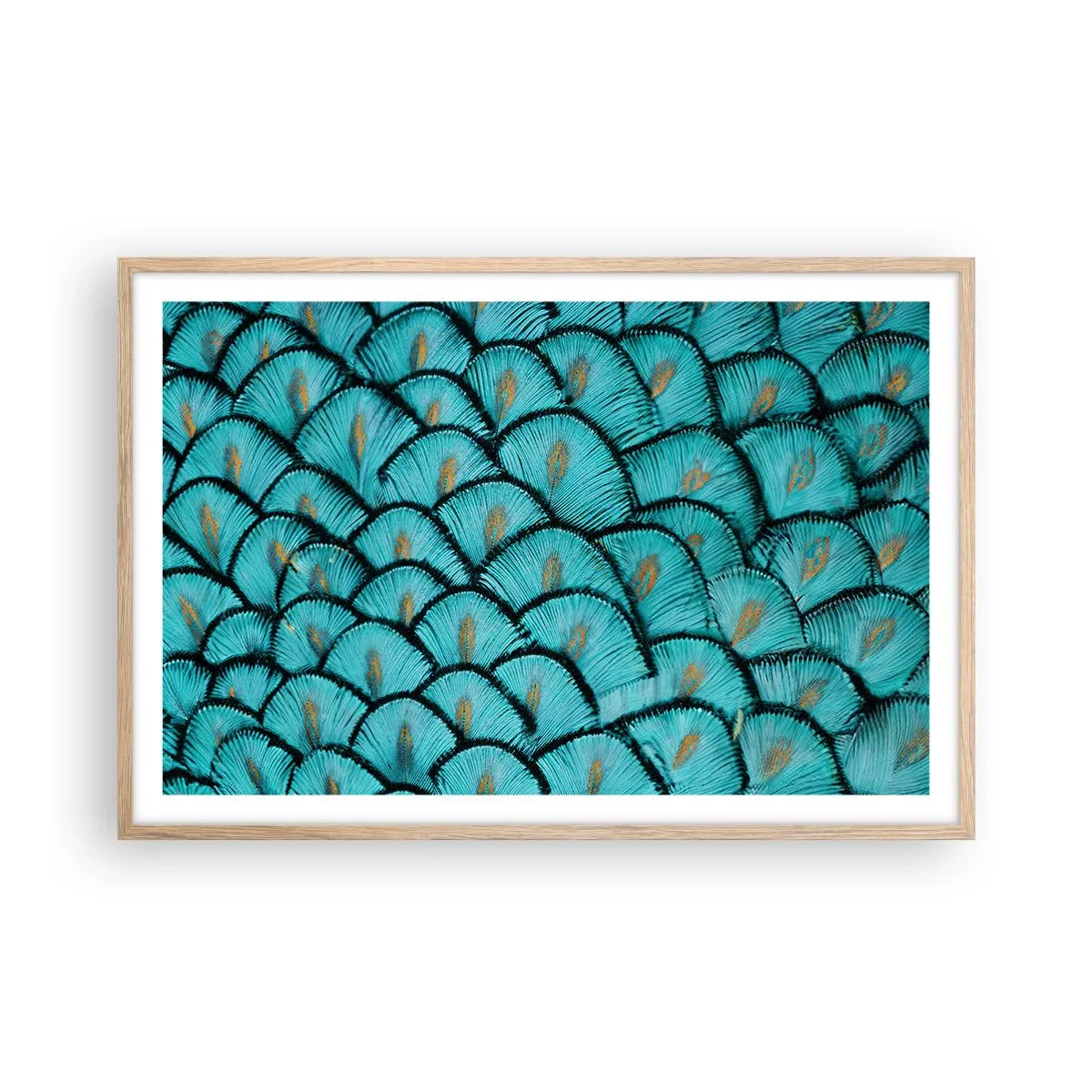 Een poster in een licht eiken lijst - Het grote verengala - 91x61 cm