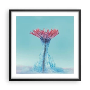 Poster in een zwarte lijst - In een verkwikkende omhelzing - 50x50 cm