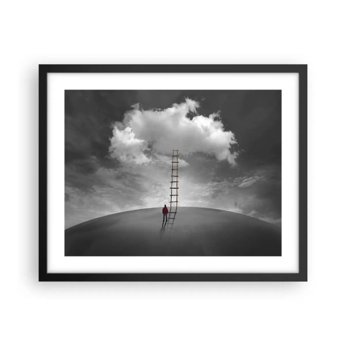 Poster in een zwarte lijst - Alles is mogelijk - 50x40 cm