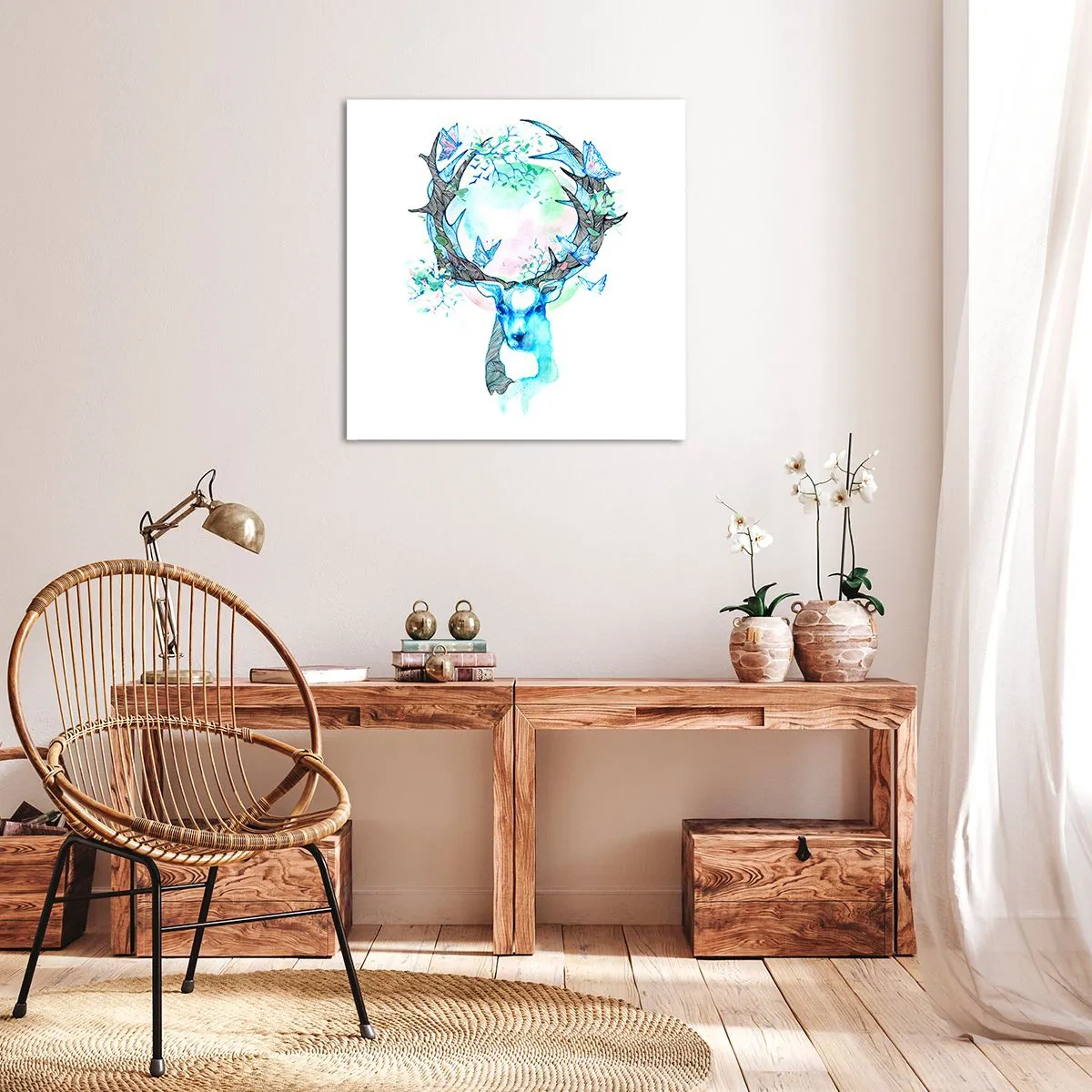 Schilderen op canvas - De kracht en delicatesse van de natuur - 50x50 cm