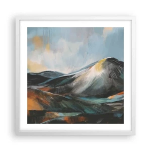 Poster in een witte lijst - Ruw en prachtig - 50x50 cm