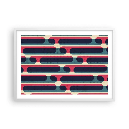 Poster in een witte lijst - In de diepte en vooruit - 70x50 cm