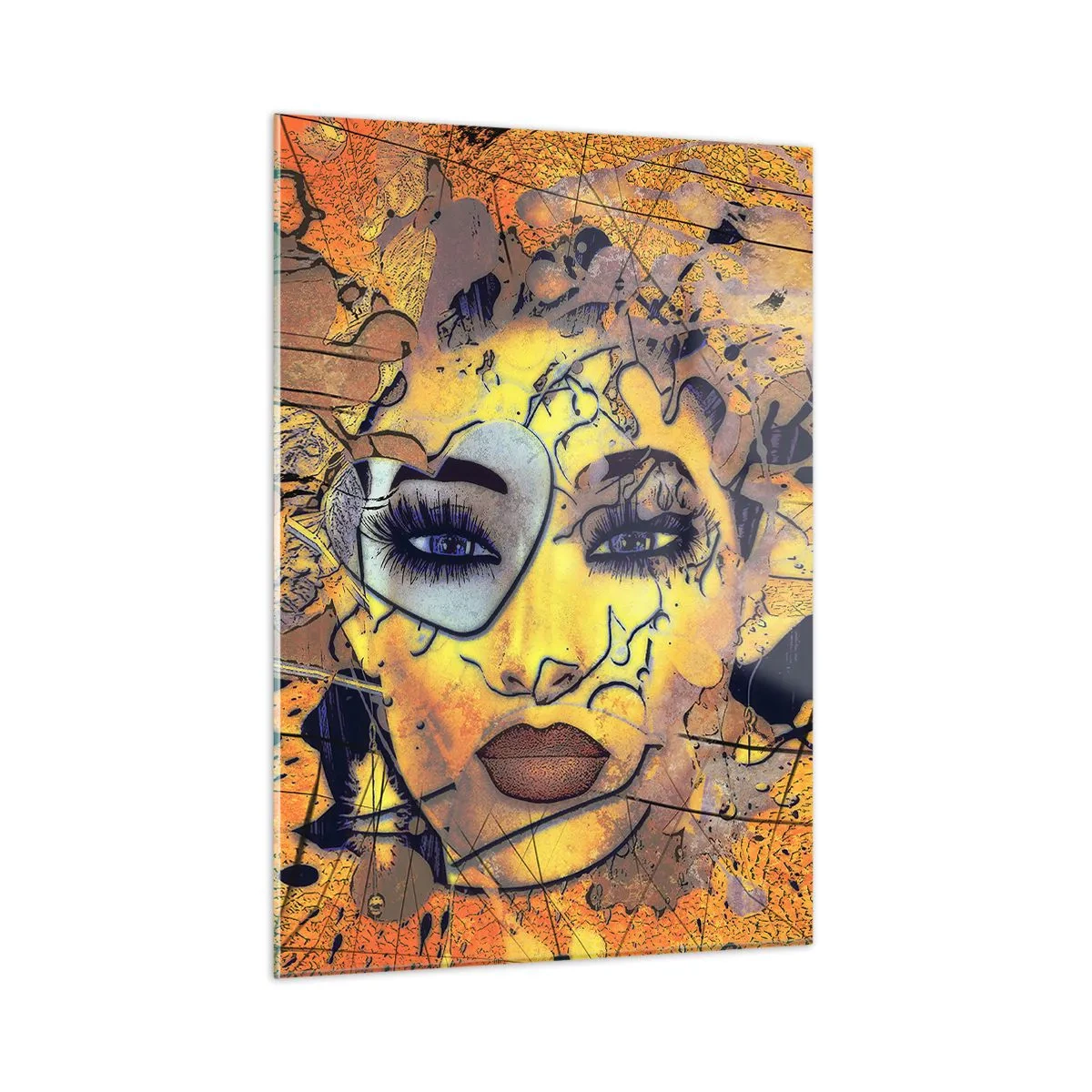 Schilderen op glas - Zonnige schoonheid - 50x70 cm
