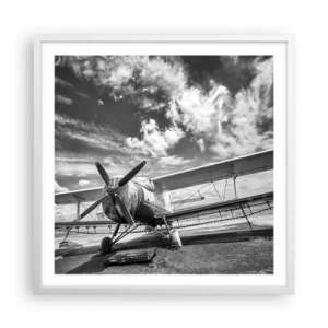 Poster in een witte lijst - Ik kan niet wachten! - 60x60 cm