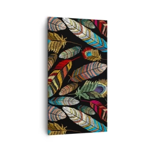 Schilderen op canvas - Het vogelcarnaval - 45x80 cm
