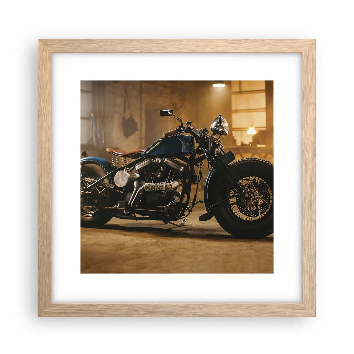 Een poster in een licht eiken lijst - Ik kan alles - 30x30 cm