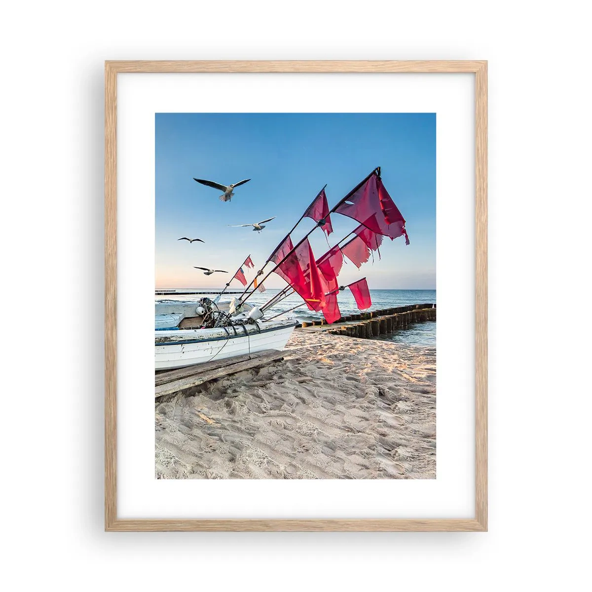 Een poster in een licht eiken lijst - Een welverdiende rust - 40x50 cm