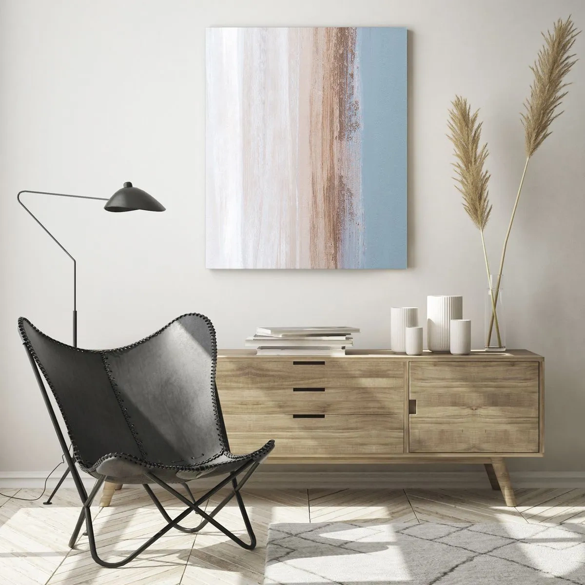 Schilderen op glas - Dubbelzinnig landschap - 80x120 cm
