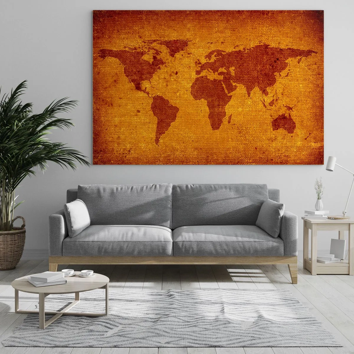 Schilderen op glas - Een uitnodiging om op reis te gaan - 120x80 cm