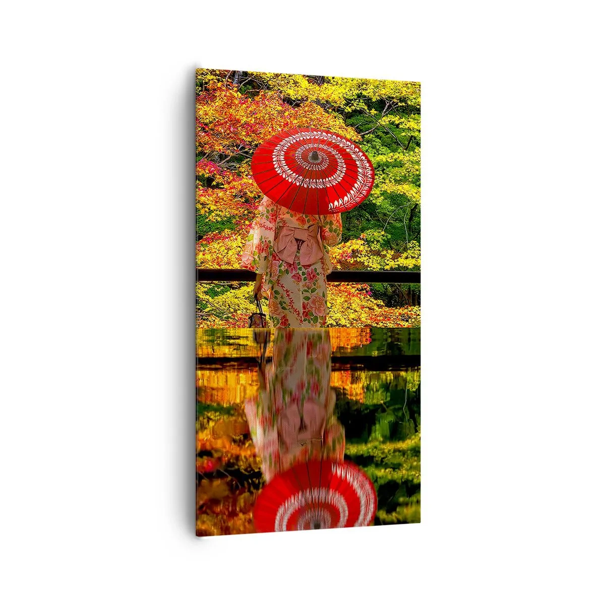 Schilderen op canvas - In de tempel van de natuur - 65x120 cm