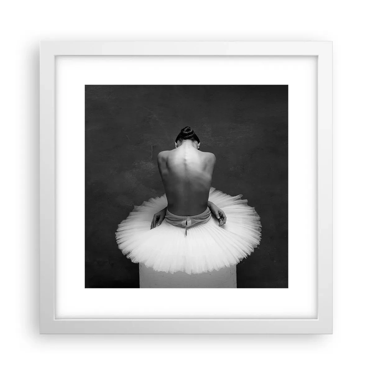 Poster in een witte lijst - Het bloeit gewoon - 30x30 cm