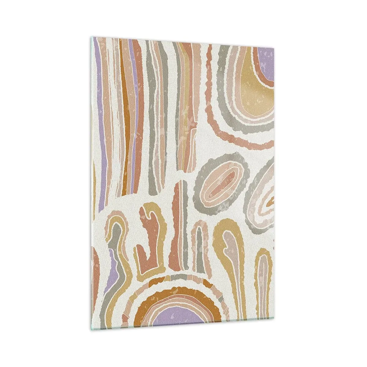 Schilderen op glas - Kleurrijke doorsneden - 50x70 cm