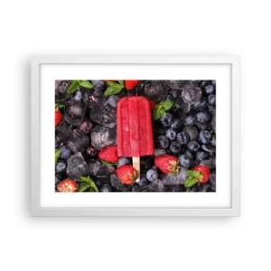 Poster in een witte lijst - De smaak van hete zomer - 40x30 cm