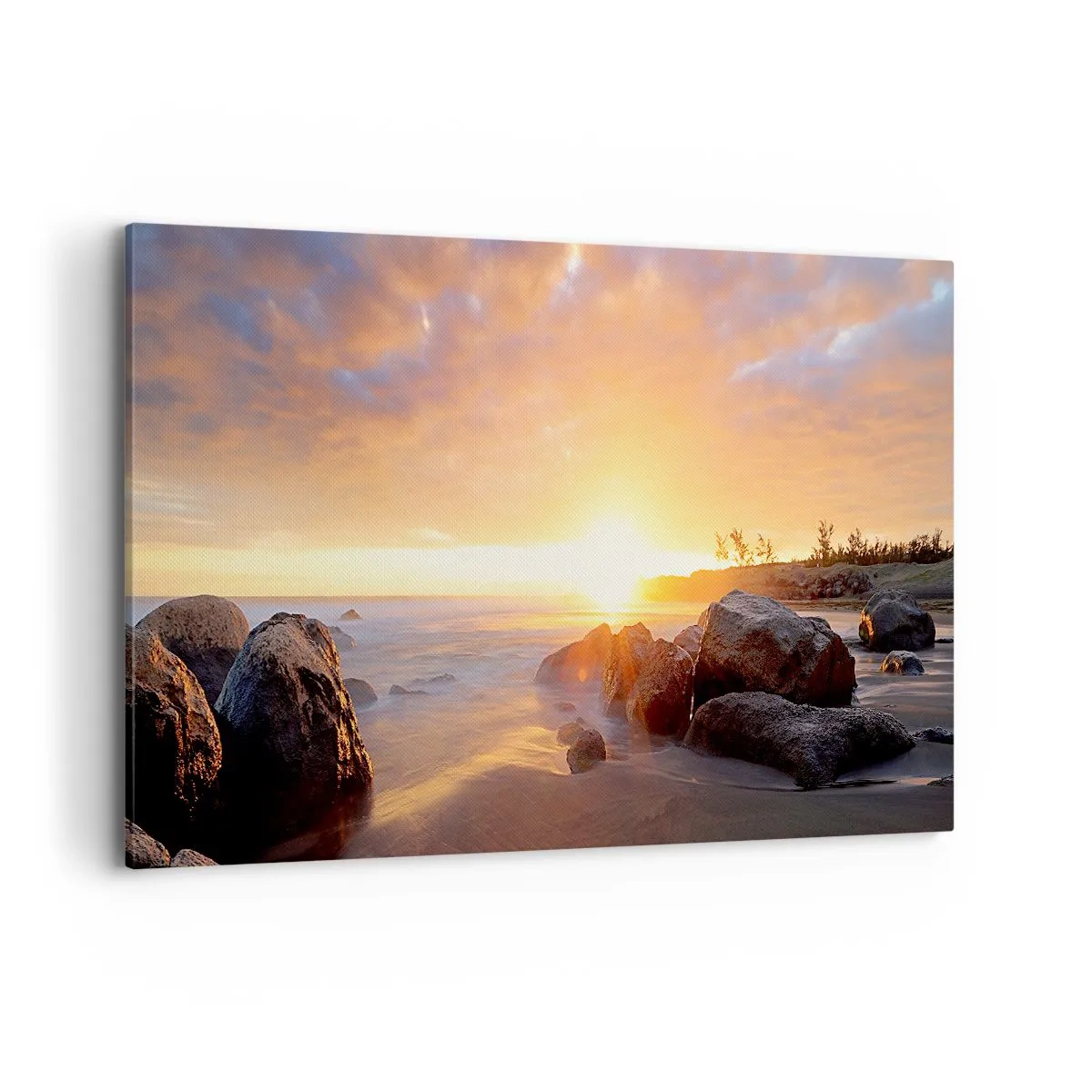 Schilderen op canvas - Lichtgevende bries van de avond - 120x80 cm