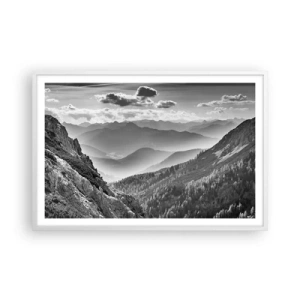 Poster in een witte lijst - Tot aan de horizon - 91x61 cm