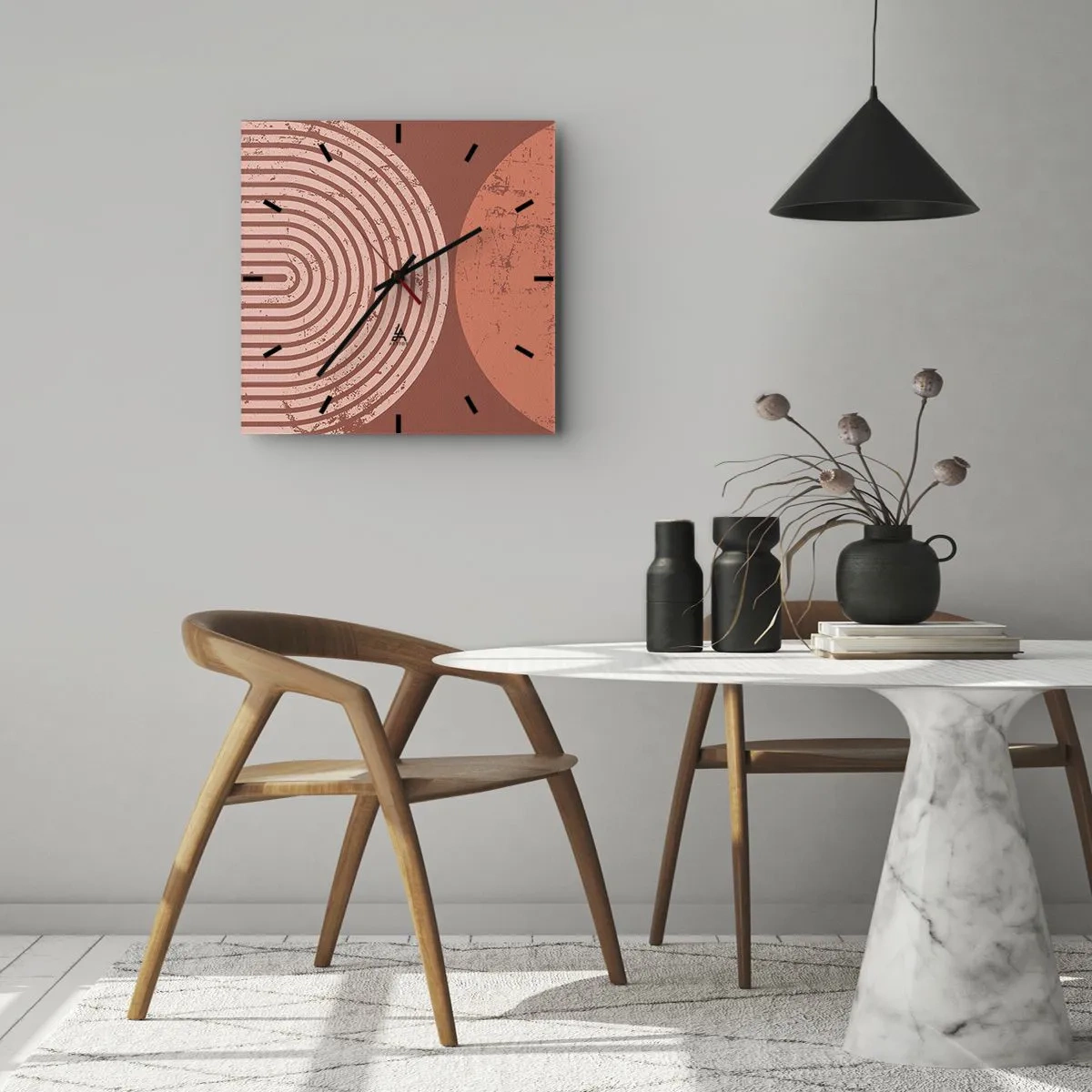 Wandklok - Klok - Een nauwe band - 30x30 cm