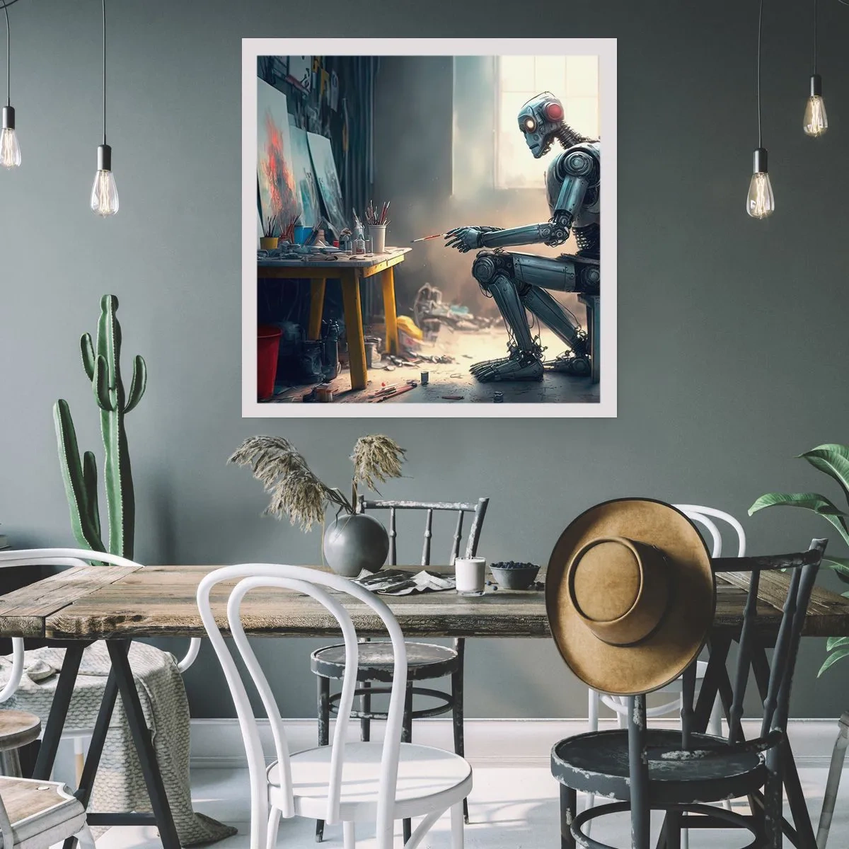 Poster - De scheppingsdaad - 30x30 cm