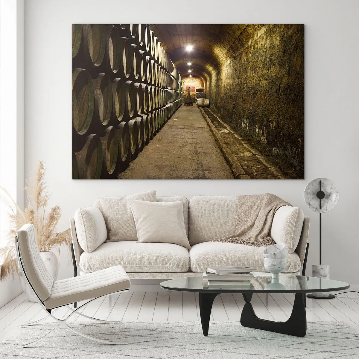 Schilderen op glas - Het is goed om te gaan liggen - 120x80 cm