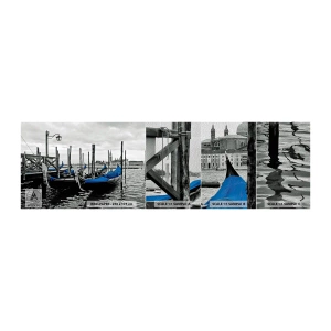 Fotobehang Monster Premium Sand - Peinzend Venetië - Stad, Venetië, Italië - 100x30 cm