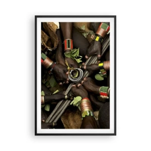 Poster in een zwarte lijst - Wij zijn samen - 61x91 cm