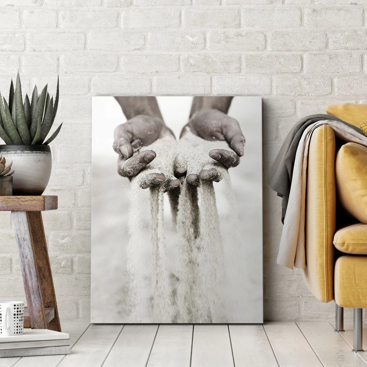 Schilderen op canvas - Met deze handen… - 50x70 cm