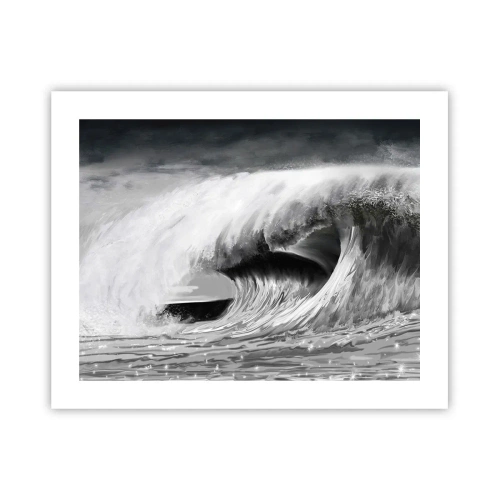 Poster - De woede van de oceaan - 50x40 cm