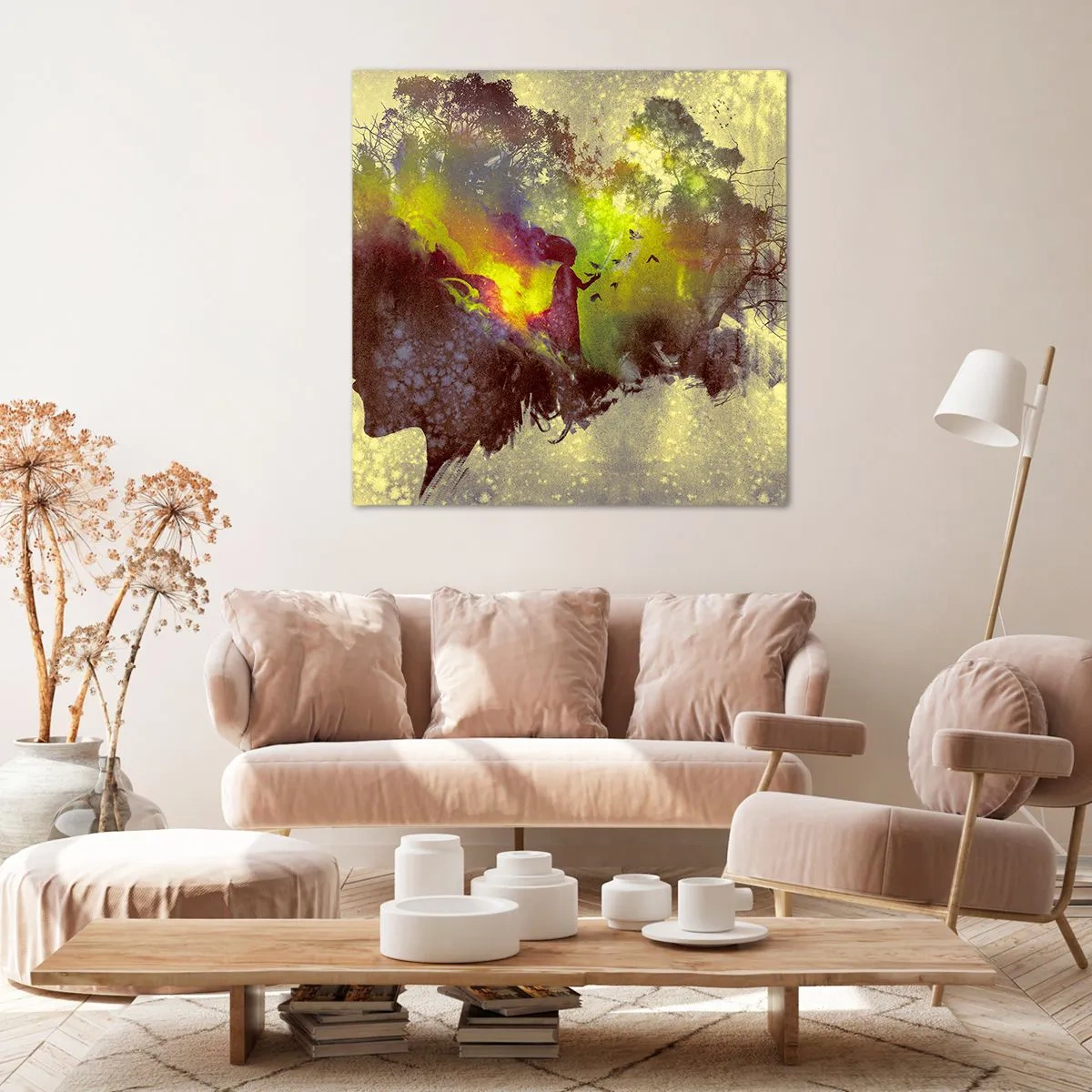 Schilderen op canvas - Moeder Natuur - 30x30 cm