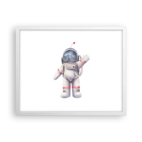 Poster in een witte lijst - Tot ziens! - 50x40 cm