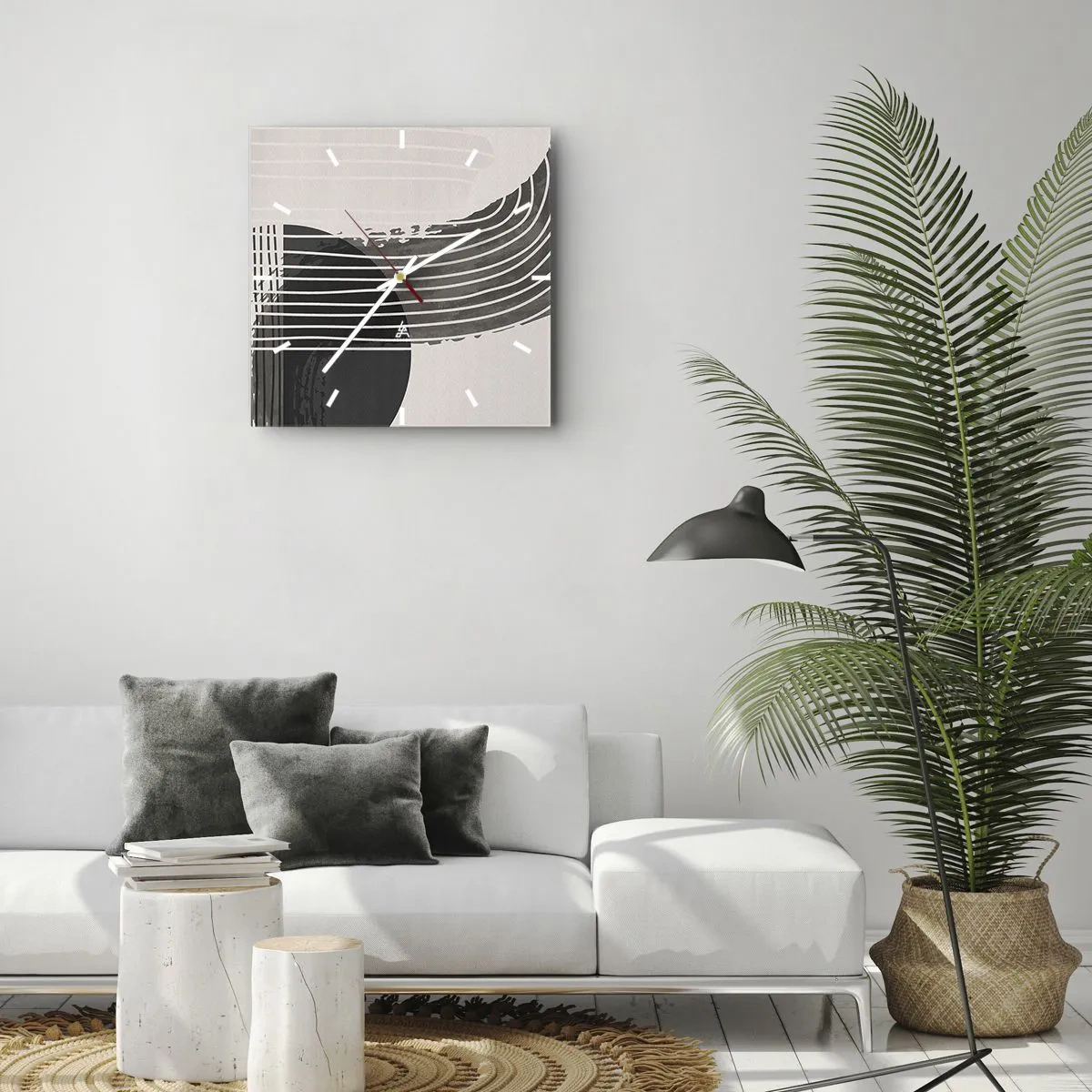 Wandklok - Klok - Daar en terug - 30x30 cm
