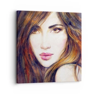 Schilderen op canvas - Een dubbeltje voor je gedachten - 30x30 cm