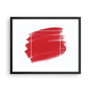 Poster in een zwarte lijst - Uit het frame - 50x40 cm