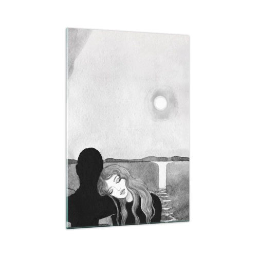 Schilderen op glas - Altijd een geheim - 70x100 cm