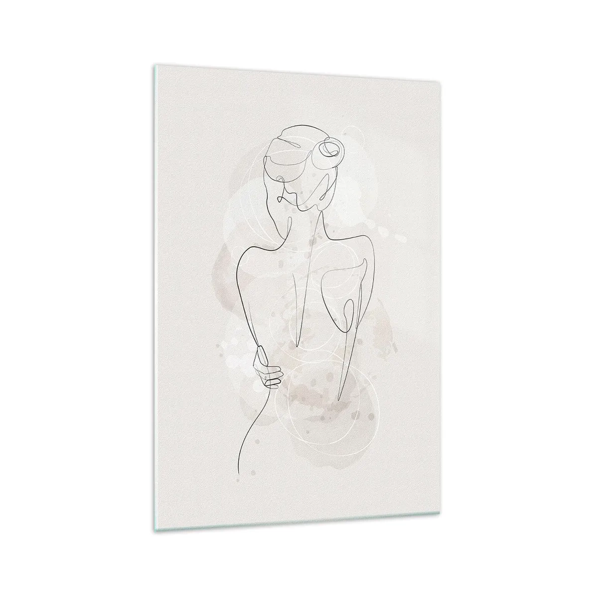 Schilderen op glas - Als een gevoelig instrument - 70x100 cm