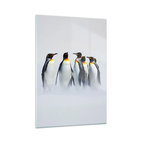 Schilderen op glas - Ontmoeting in avondjurken - 50x70 cm