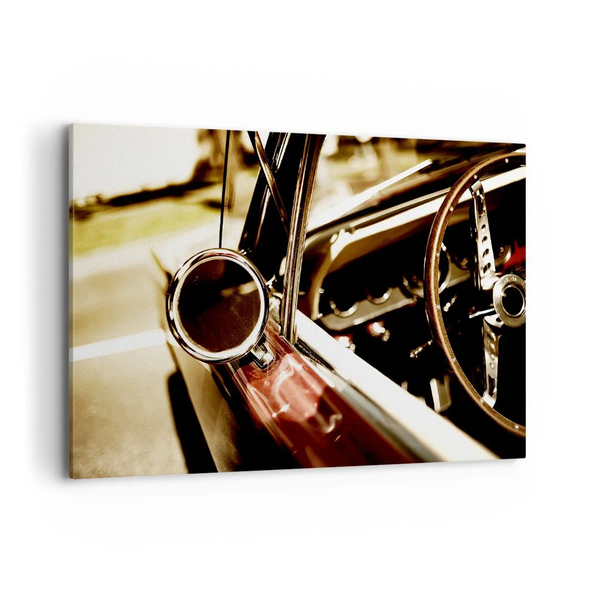 Schilderen op canvas - Een auto met een ziel - 100x70 cm